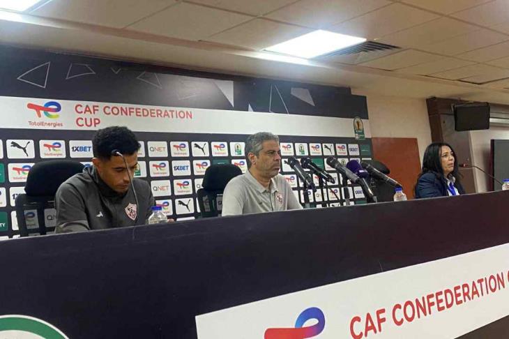 عمر جابر بالمؤتمر الصحفي لمباراة ساجرادا